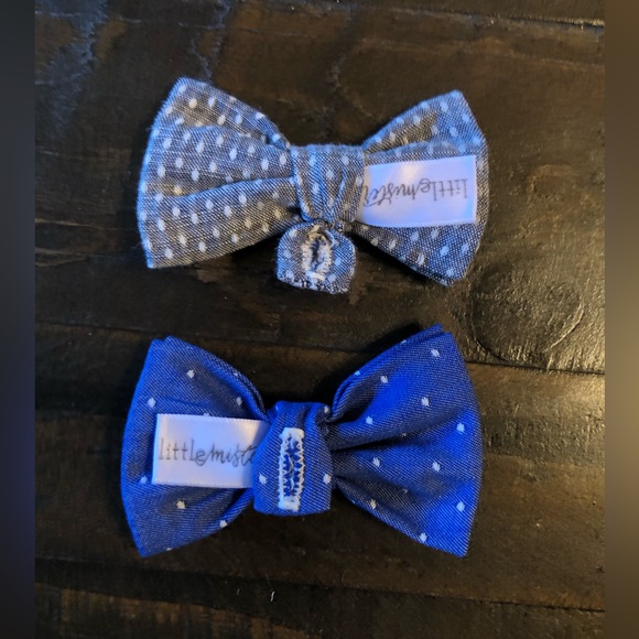 Little Mister Botton Bow Ties 2 Pieces Infant Set - Picture 2 of 4